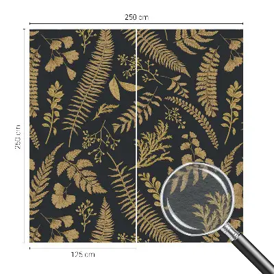 Motivtape­te aus Vlies mit botanischem Blättermotiv