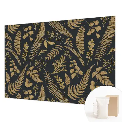 Motivtape­te aus Vlies mit botanischem Blättermotiv