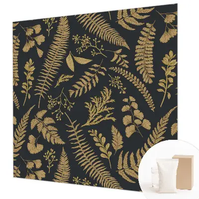 Motivtape­te aus Vlies mit botanischem Blättermotiv