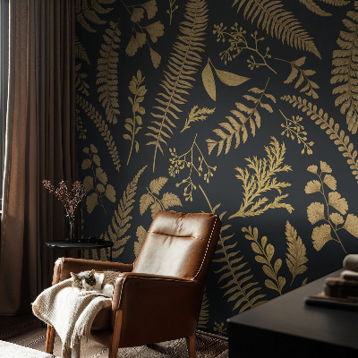Motivtapete aus Vlies Botanische Blätter