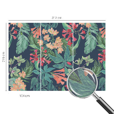 Fototapete fürs Kinderzimmer Tropische Blumen