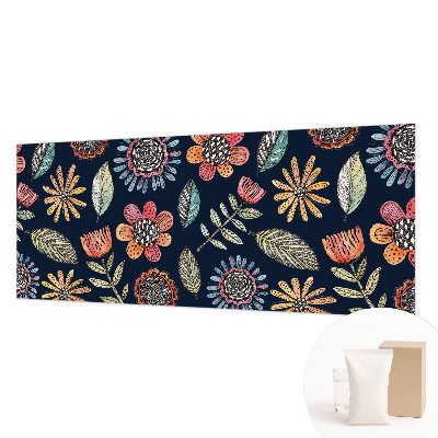 Vlies-Fototapete fürs Wohnzimmer Blumenmosaik