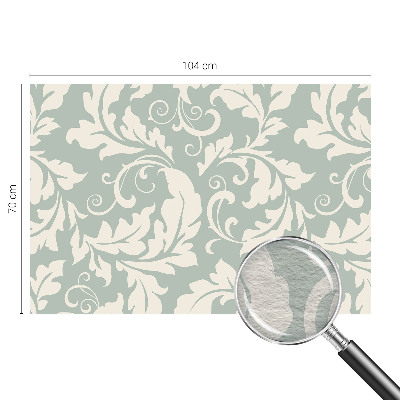 Vlies-Fototapete fürs Schlafzimmer mit dekorativem Blättermotiv