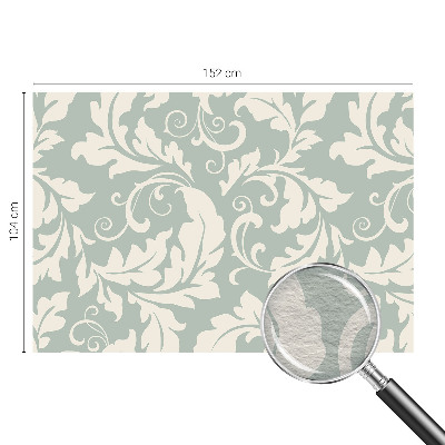 Vlies-Fototapete fürs Schlafzimmer mit dekorativem Blättermotiv