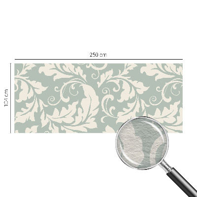 Vlies-Fototapete fürs Schlafzimmer mit dekorativem Blättermotiv