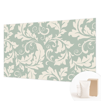 Vlies-Fototapete fürs Schlafzimmer mit dekorativem Blättermotiv