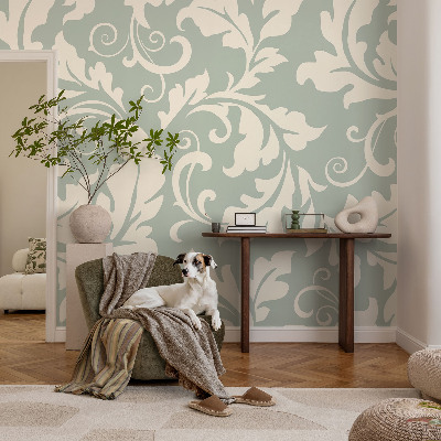 Vlies-Fototapete fürs Schlafzimmer Dekorative Blätter