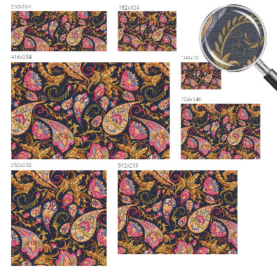 Vliestapete fürs Schlafzimmer Buntes Paisley