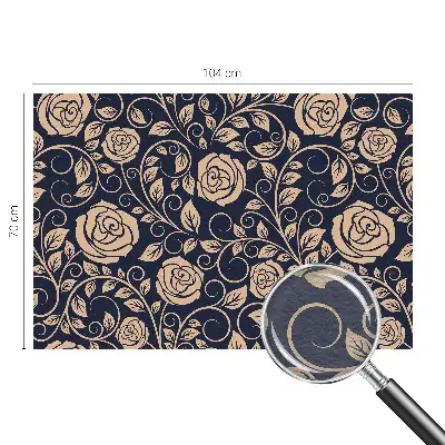 Moderne Vlies-Fototapete mit romantischem Blumenmotiv