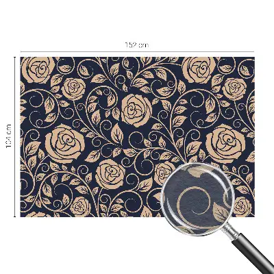 Moderne Vlies-Fototapete mit romantischem Blumenmotiv