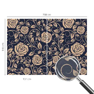Moderne Vlies-Fototapete mit romantischem Blumenmotiv