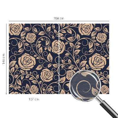 Moderne Vlies-Fototapete Romantische Blumen