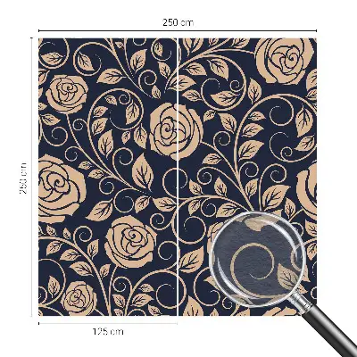 Moderne Vlies-Fototapete mit romantischem Blumenmotiv