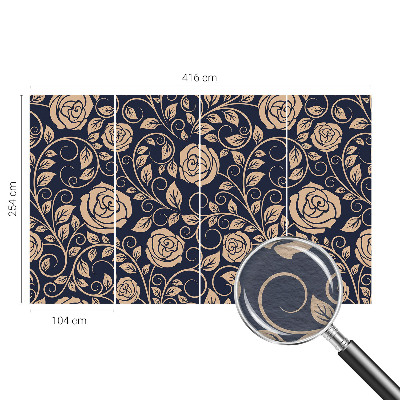 Moderne Vlies-Fototapete Romantische Blumen