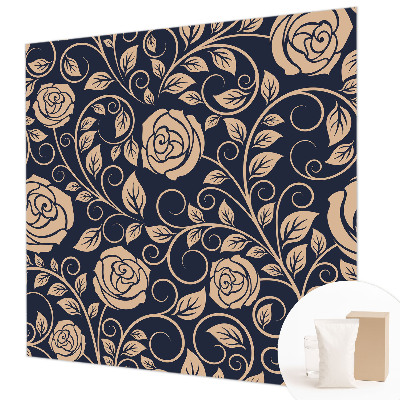 Moderne Vlies-Fototapete Romantische Blumen