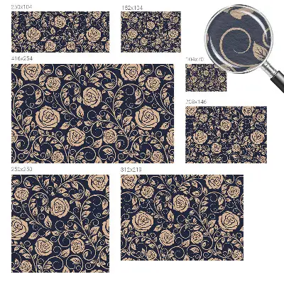 Moderne Vlies-Fototapete mit romantischem Blumenmotiv