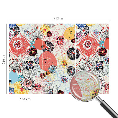 Fototapete nach Maß Bunte Blumen