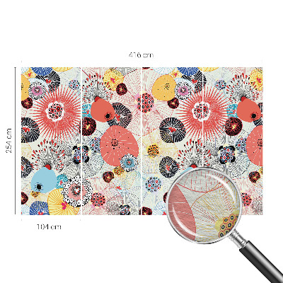 Fototapete nach Maß Bunte Blumen