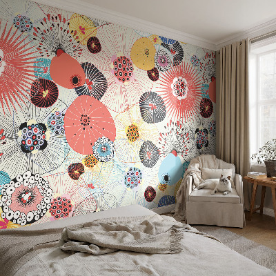 Fototapete nach Maß Bunte Blumen