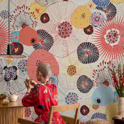 Fototapete nach Maß Bunte Blumen