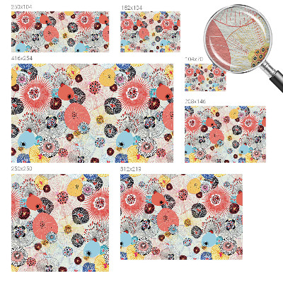 Fototapete nach Maß Bunte Blumen