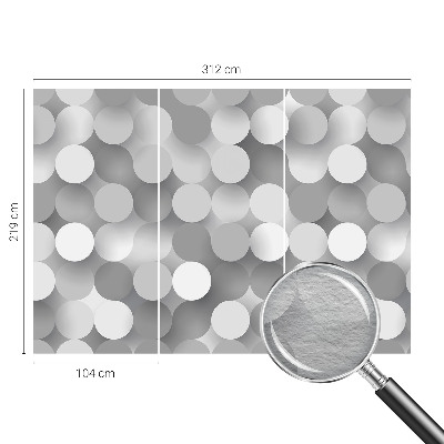 Vlies-Fototapete Graue Kreise
