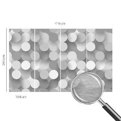 Vlies-Fototapete mit grauen Kreisen