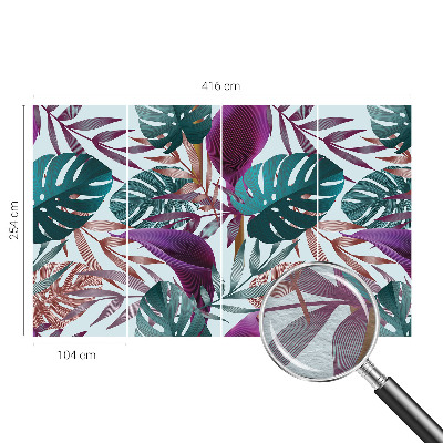 Fototapete fürs Schlafzimmer Tropische Zusammensetzung