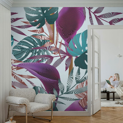 Fototapete fürs Schlafzimmer Tropische Zusammensetzung