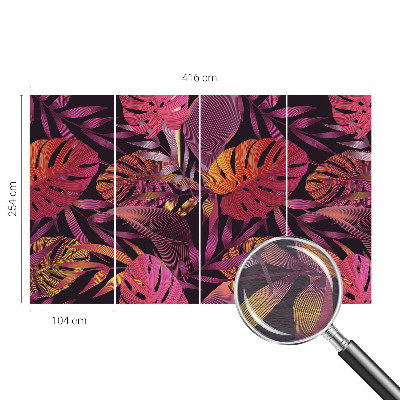 Wandtapete Exotische Blätter