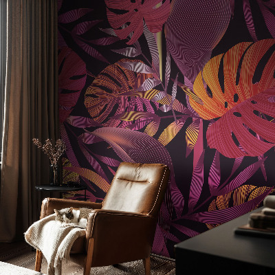 Wandtapete Exotische Blätter