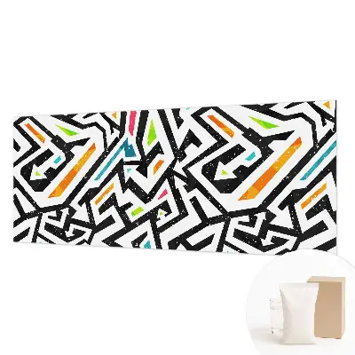 Fototapete fürs Wohnzimmer mit abstraktem Mosaikdesign