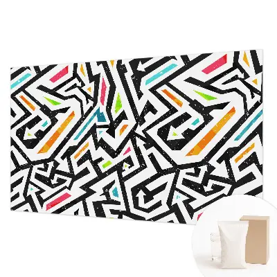 Fototapete fürs Wohnzimmer mit abstraktem Mosaikdesign