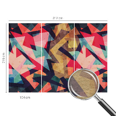 Vlies-Fototapete fürs Wohnzimmer Buntes Muster