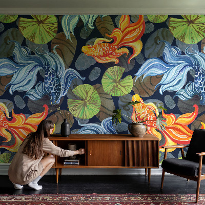 Vlies-Fototapete fürs Kinderzimmer Fischmuster