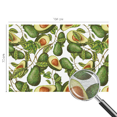 Bedruckte Vlies-Fototapete Avocado-Muster