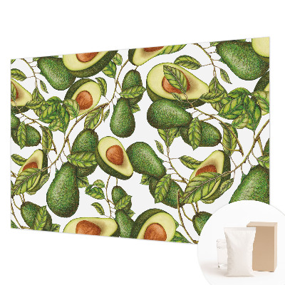 Bedruckte Vlies-Fototapete mit Avocado-Muster
