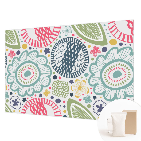 Vliestapete fürs Schlafzimmer Blumenmuster