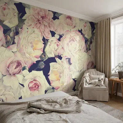 Bildtapete mit Blumenstrauß-Motiv
