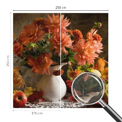 Wand-Fototapete mit herbstlicher Komposition