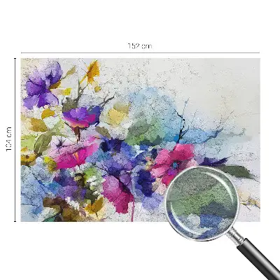 Fototapete mit abstrakten Blumenmotiven