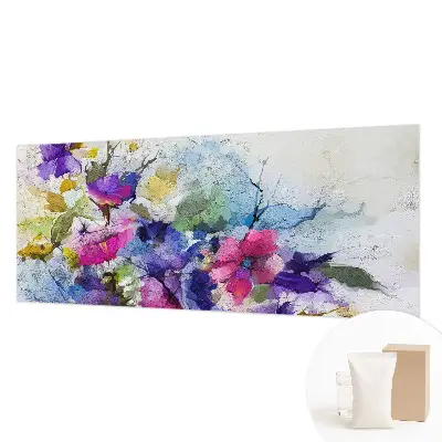 Fototapete mit abstrakten Blumenmotiven