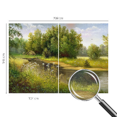 Vlies-Fototapete mit ländlicher Landschaft