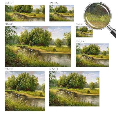 Vlies-Fototapete mit ländlicher Landschaft