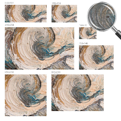 Motivtapete aus Vlies Bunte Wirbel