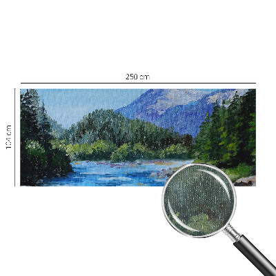 Vlies-Fototapete fürs Kinderzimmer mit einer Berglandschaft