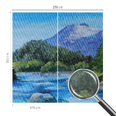 Vlies-Fototapete fürs Kinderzimmer mit einer Berglandschaft
