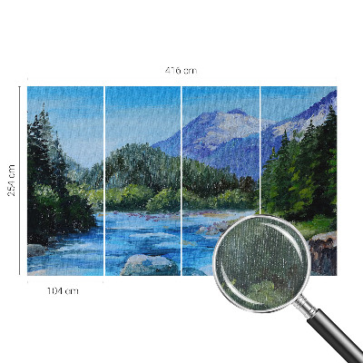 Vlies-Fototapete fürs Kinderzimmer mit einer Berglandschaft