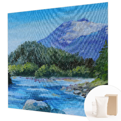 Vlies-Fototapete fürs Kinderzimmer mit einer Berglandschaft