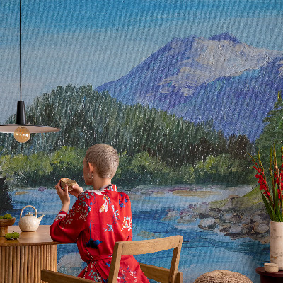 Vlies-Fototapete fürs Kinderzimmer mit einer Berglandschaft